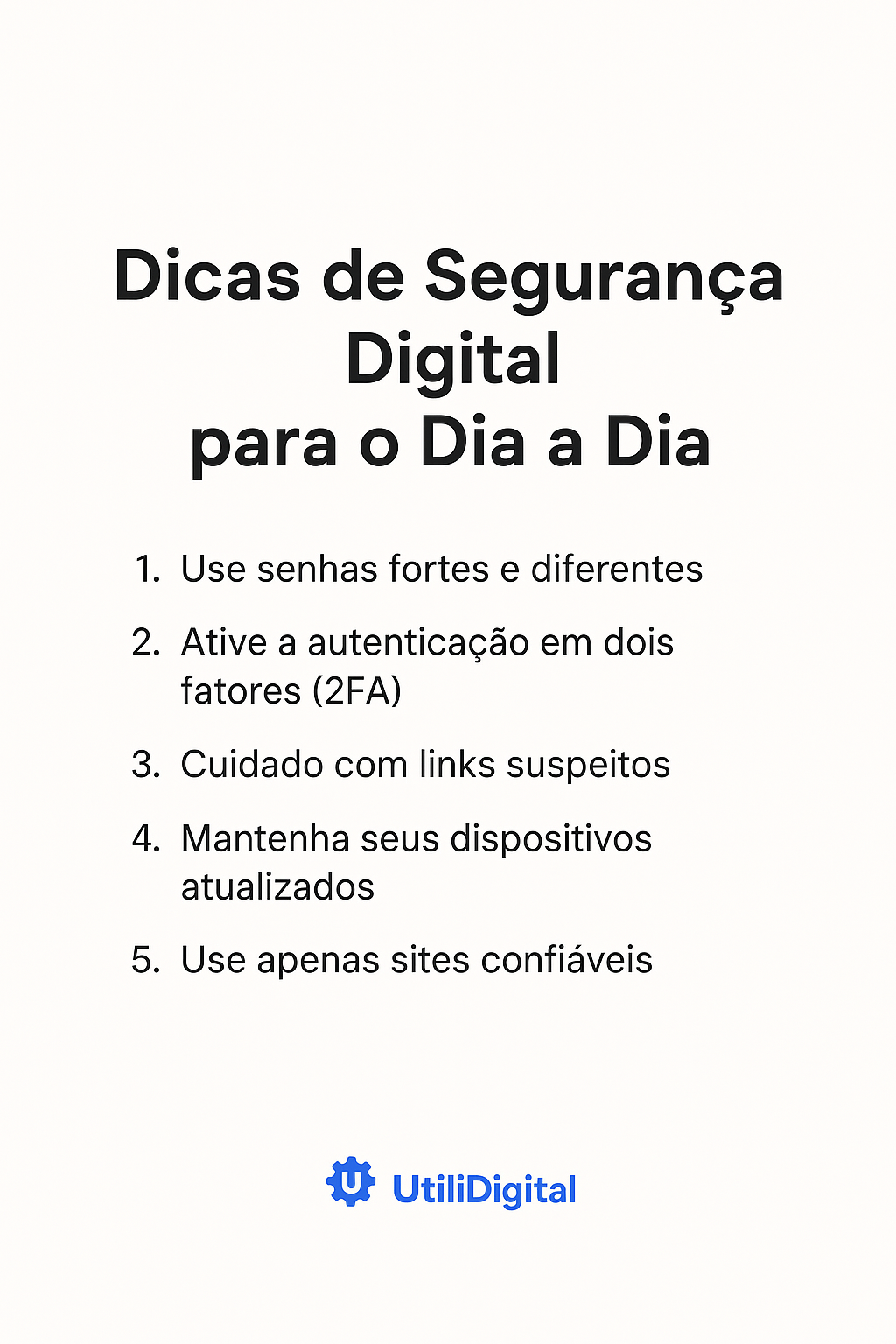 Dicas de Segurança Digital
